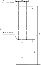 Aquanet Шкаф пенал Алвита 35 L подвесной серый антрацит – фотография-11